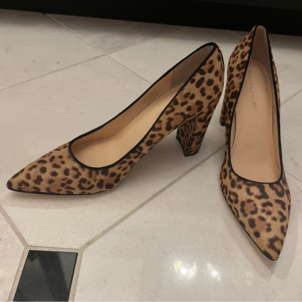 Ivanka Trump Leopard calf hide heels! New never worn! Gorgeous heels!